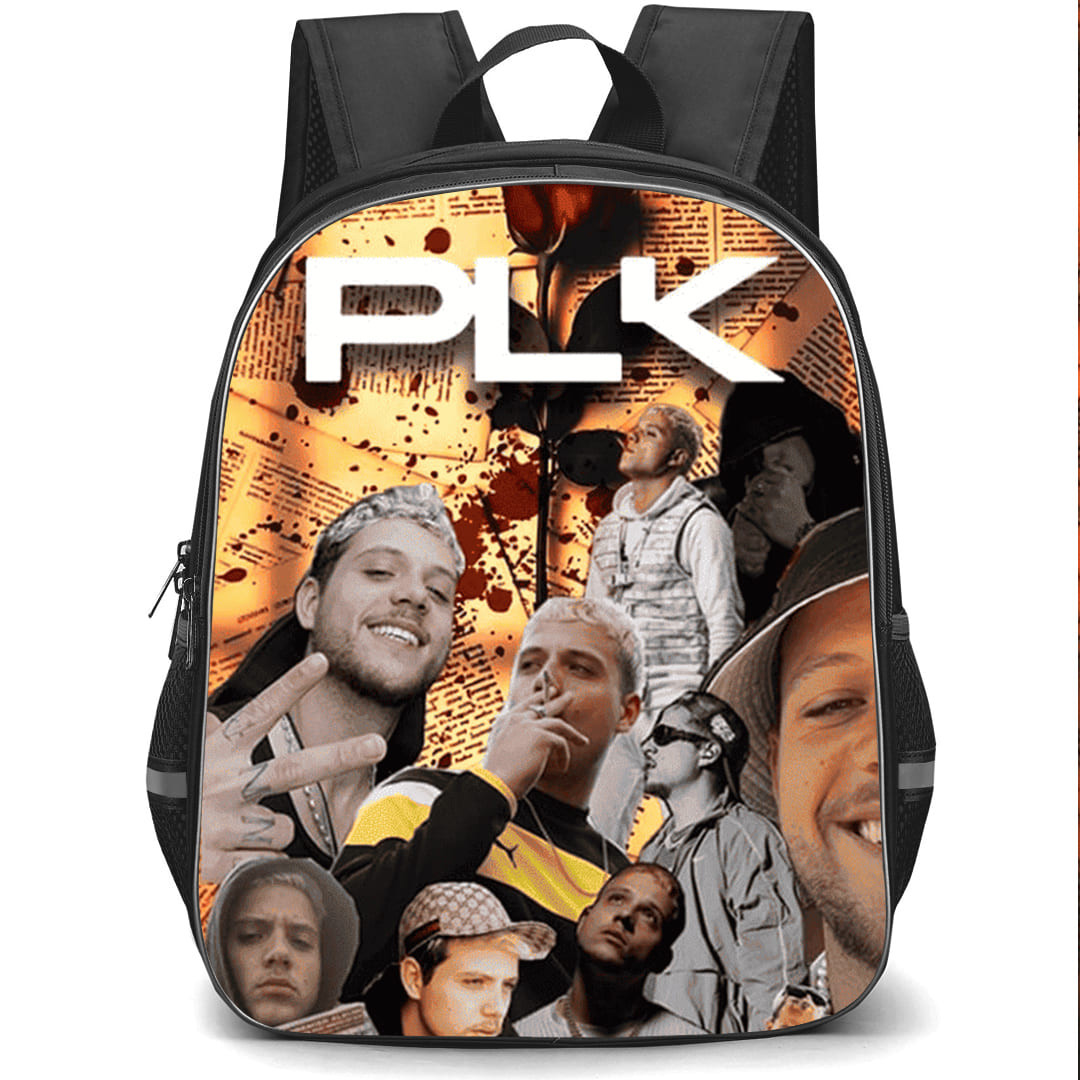PLK Backpack School Bag StudentPack - PLK Collage Paper Background