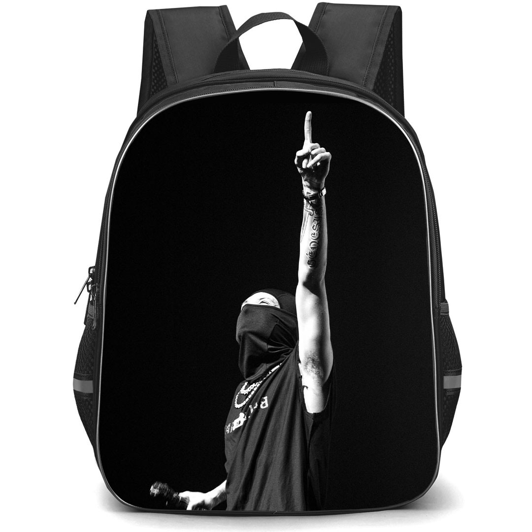 Peso Pluma Backpack StudentPack - Peso Pluma Austin Texas Concert Grayscale Poster