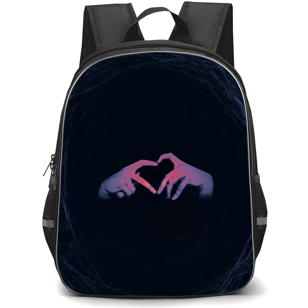 Peso Pluma Backpack StudentPack - Peso Pluma Finger Heart Poster