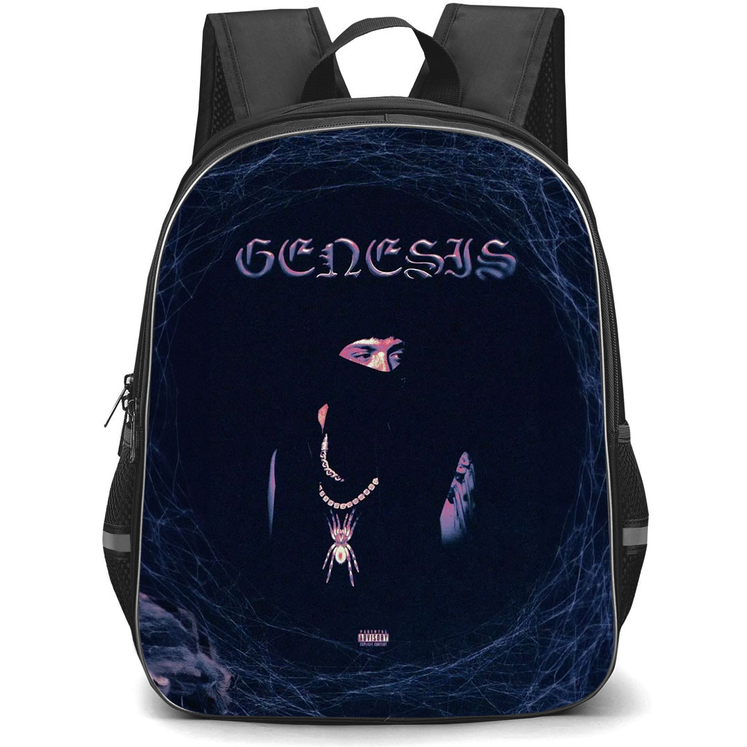 Peso Pluma Backpack StudentPack - Peso Pluma Genesis Album Cover Poster