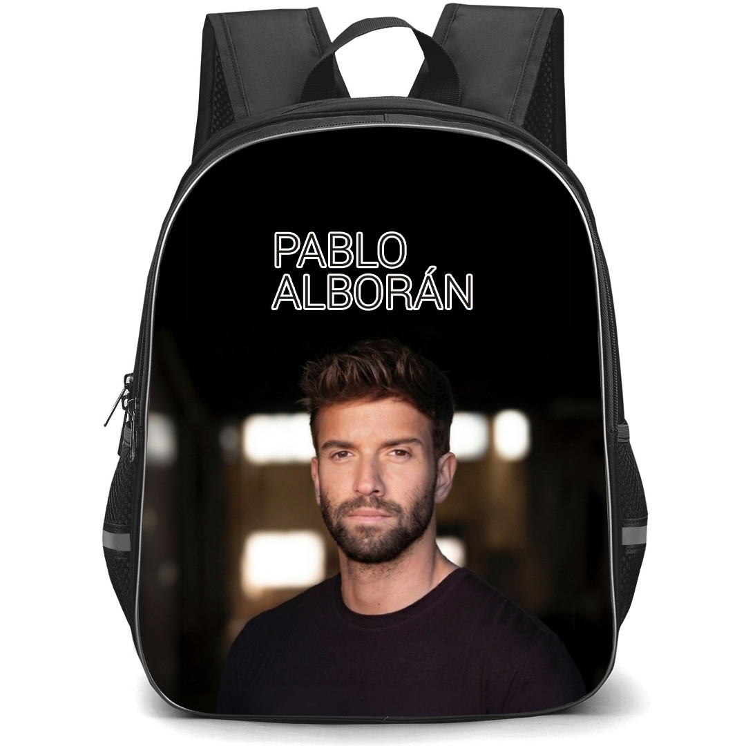 Pablo Albor?n Backpack School Bag StudentPack - Pablo Albor?n Portrait Wearing Black Shirt