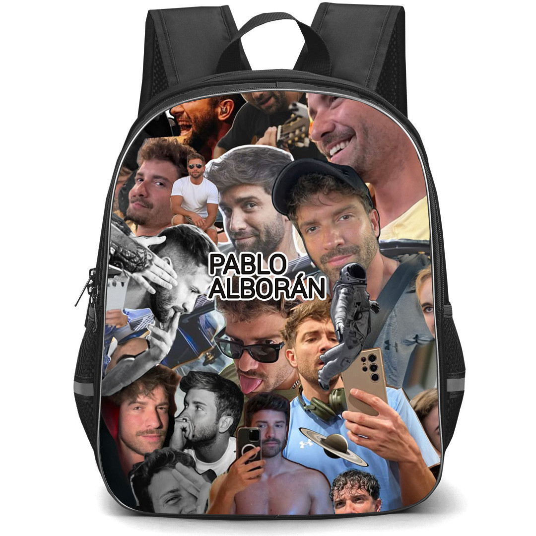 Pablo Albor?n Backpack School Bag StudentPack - Pablo Albor?n Selfie Collage