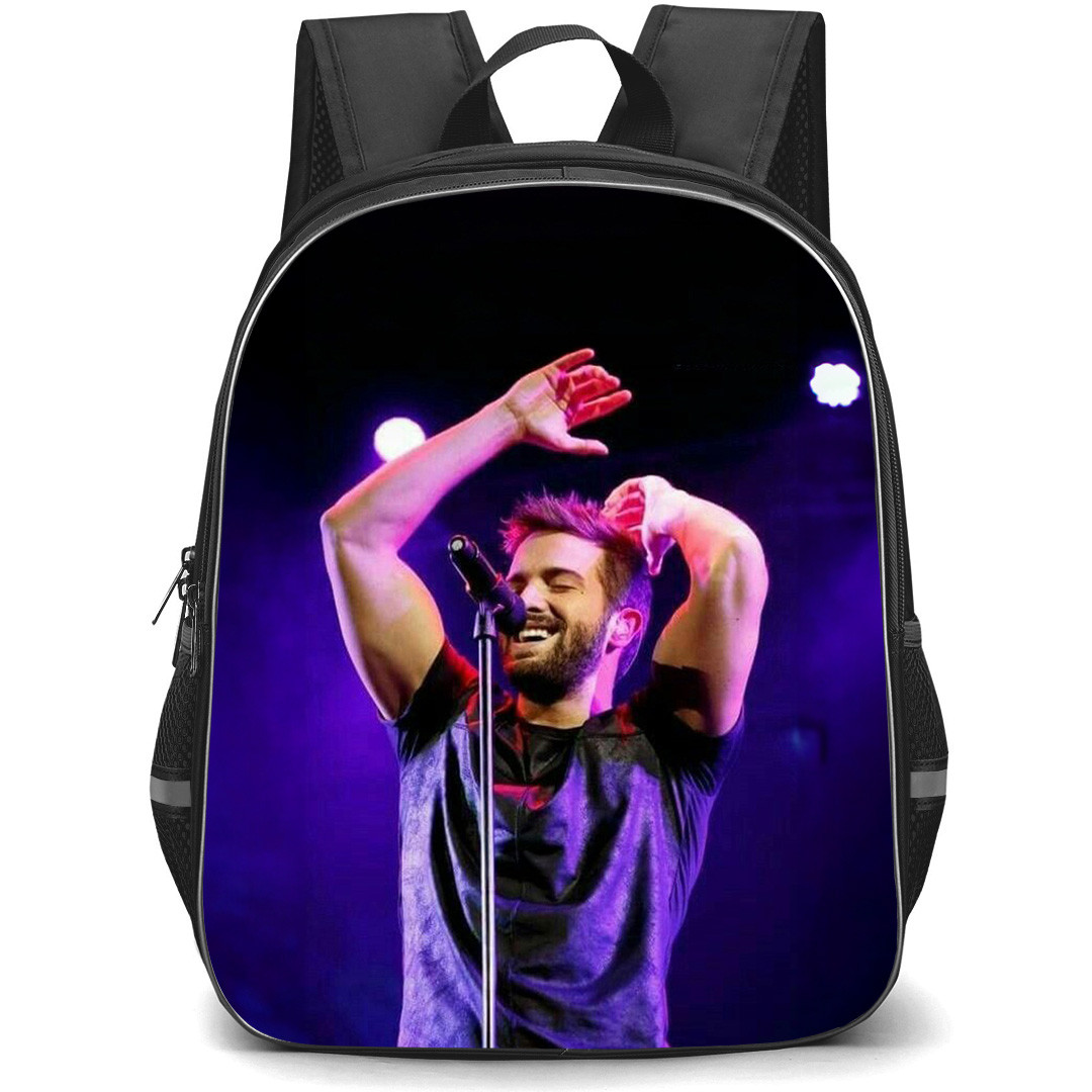 Pablo Albor?n Backpack School Bag StudentPack - Pablo Albor?n Singing Purple Background