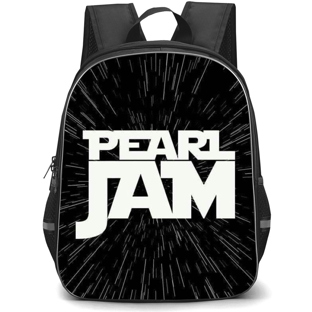 Pearl Jam Backpack School Bag StudentPack - Band Logo Wordmark In Black Background