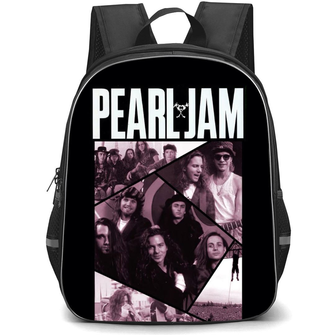 Pearl Jam Backpack School Bag StudentPack - Band Retro Collage Poster
