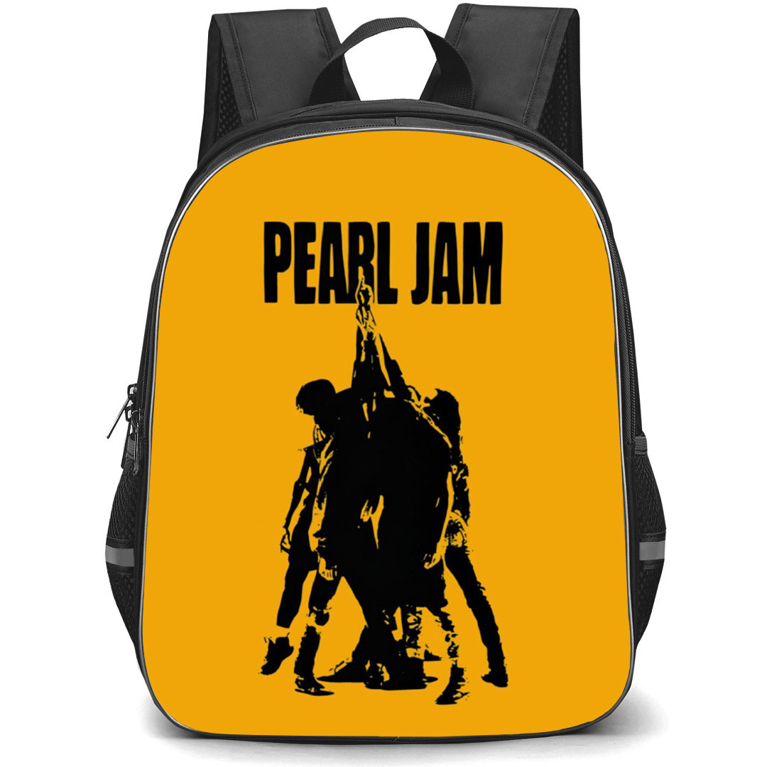 Pearl Jam Backpack School Bag StudentPack - Band Yellow In Black Poster