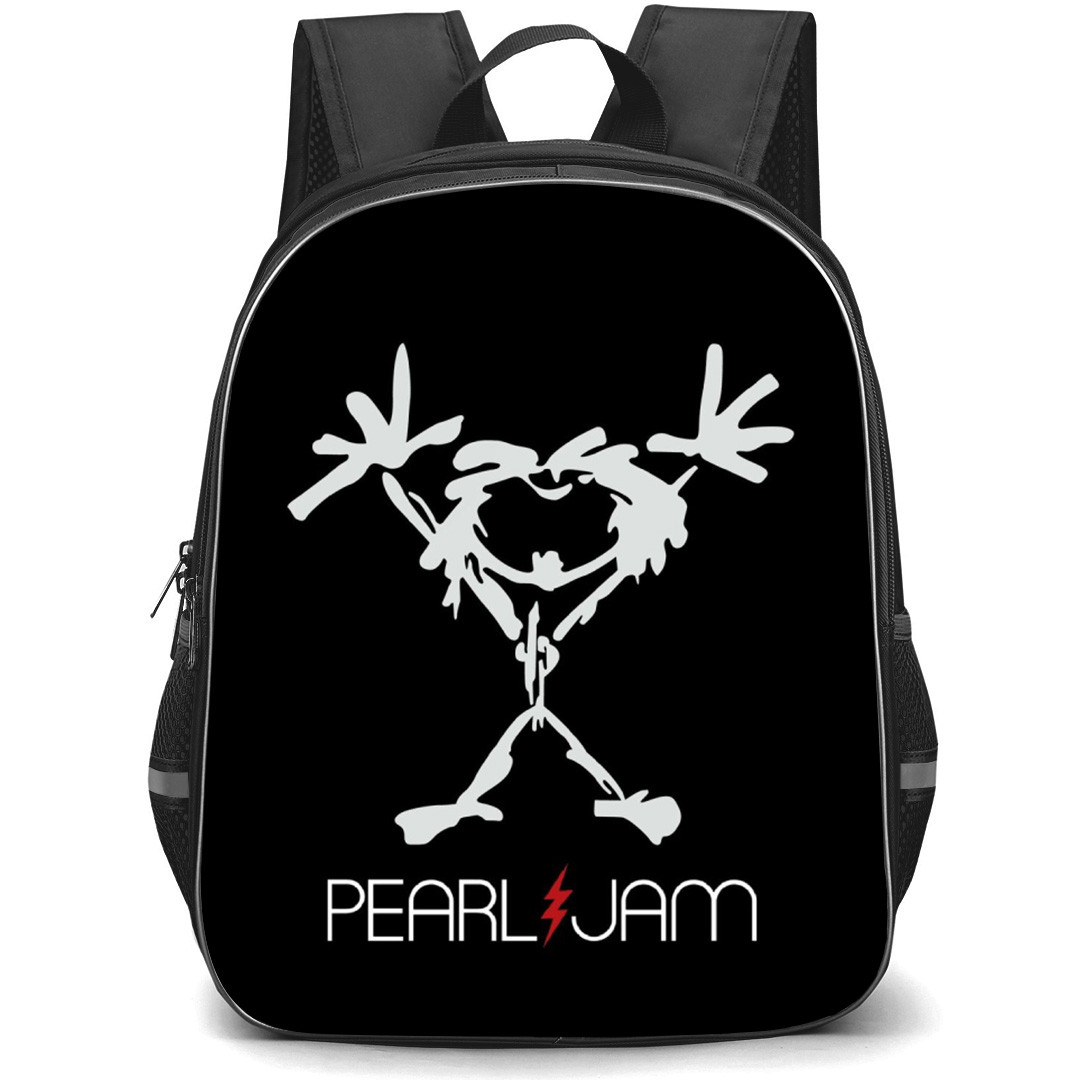 Pearl Jam Backpack School Bag StudentPack - Stickman Band Illustration