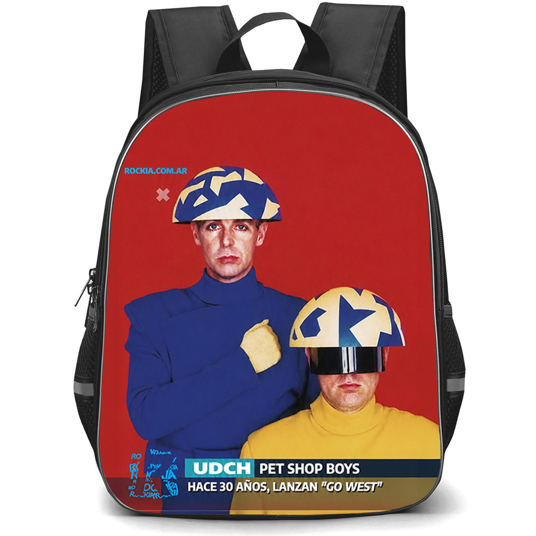Pet Shop Boys Backpack School Bag StudentPack - Pet Shop Boys Go West Promo Poster
