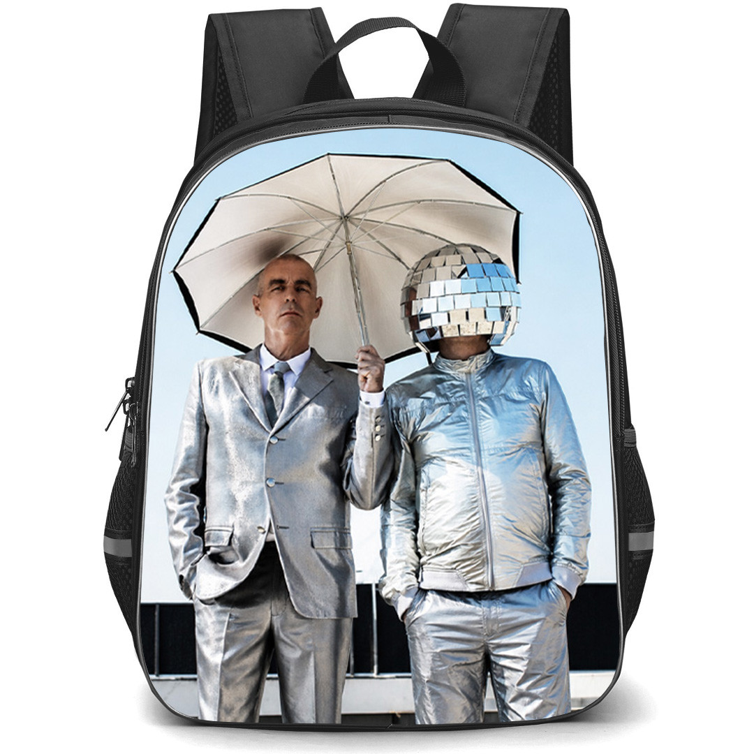 Pet Shop Boys Backpack School Bag StudentPack - Pet Shop Boys In Silver Outfits Poster