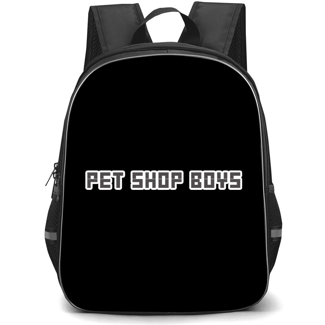 Pet Shop Boys Backpack School Bag StudentPack - Pet Shop Boys Official Logo Sticker
