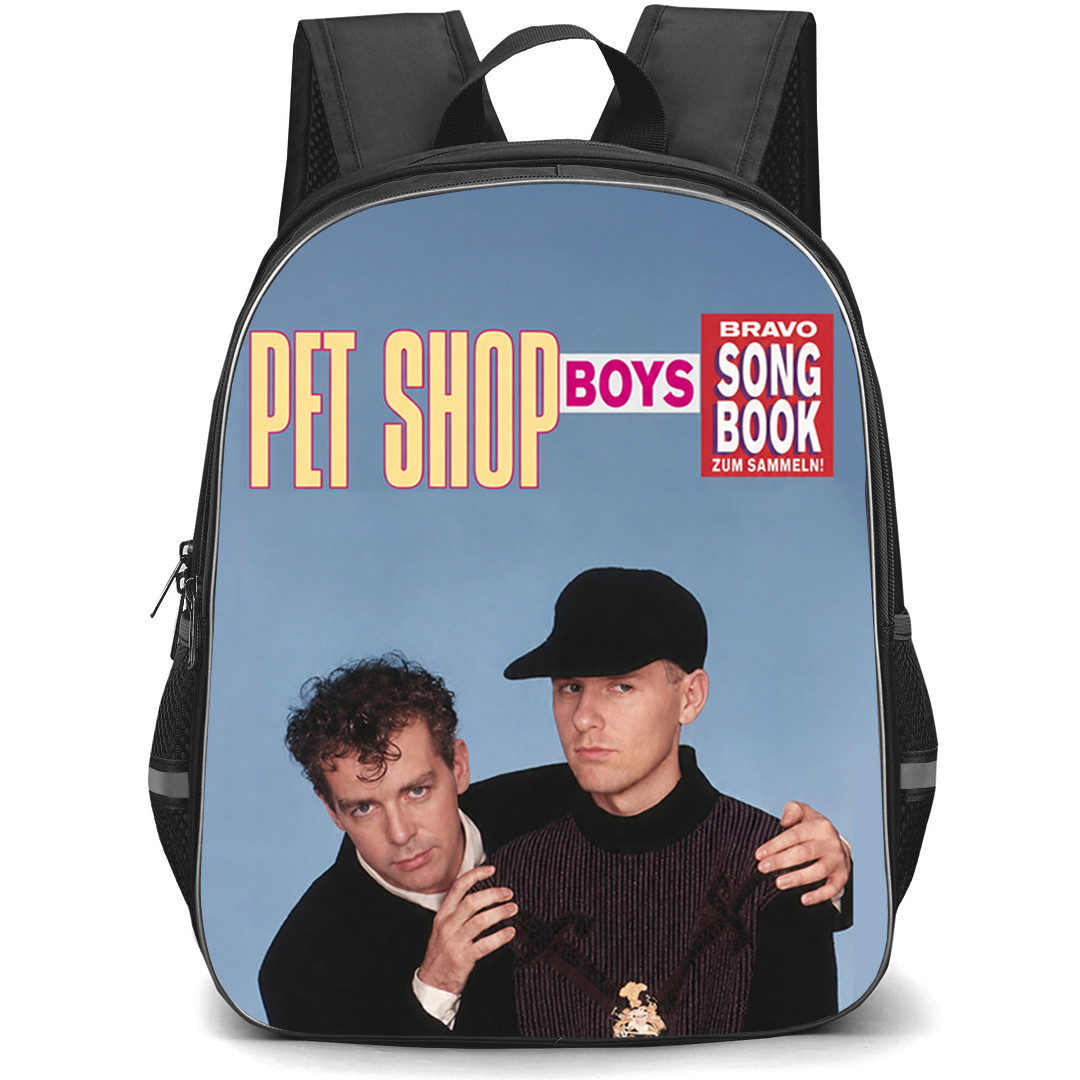 Pet Shop Boys Backpack School Bag StudentPack - Pet Shop Boys Song Book Magazine Cover