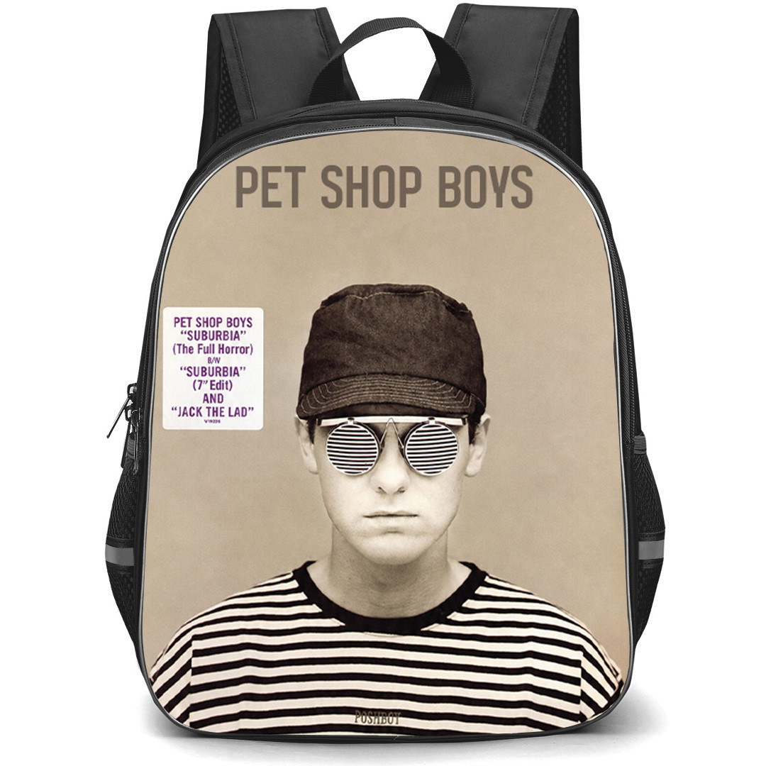 Pet Shop Boys Backpack School Bag StudentPack - Pet Shop Boys Suburbia Single Album Poster