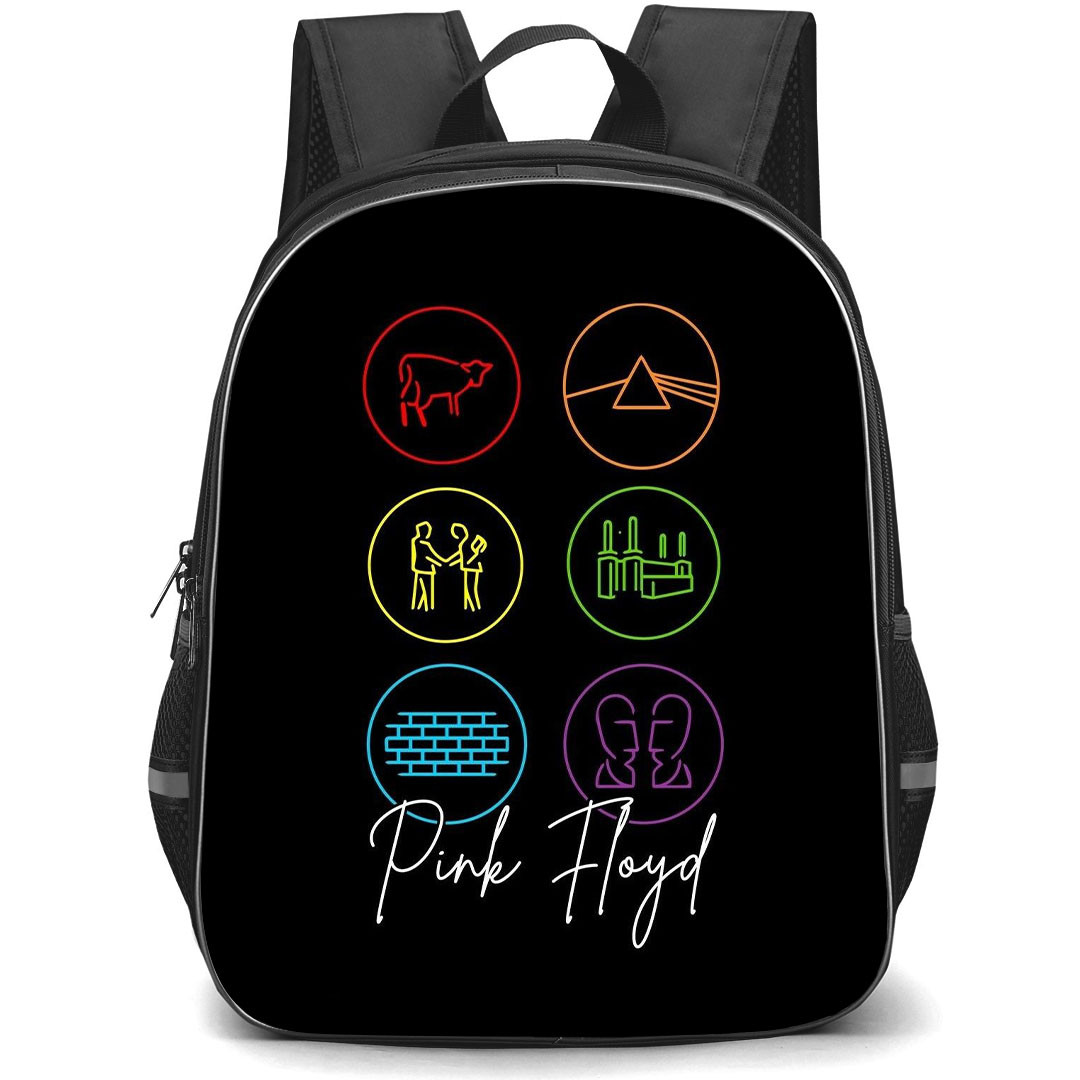 Pink Floyd Backpack StudentPack - Pink Floyd Album Art Icon On Black Background