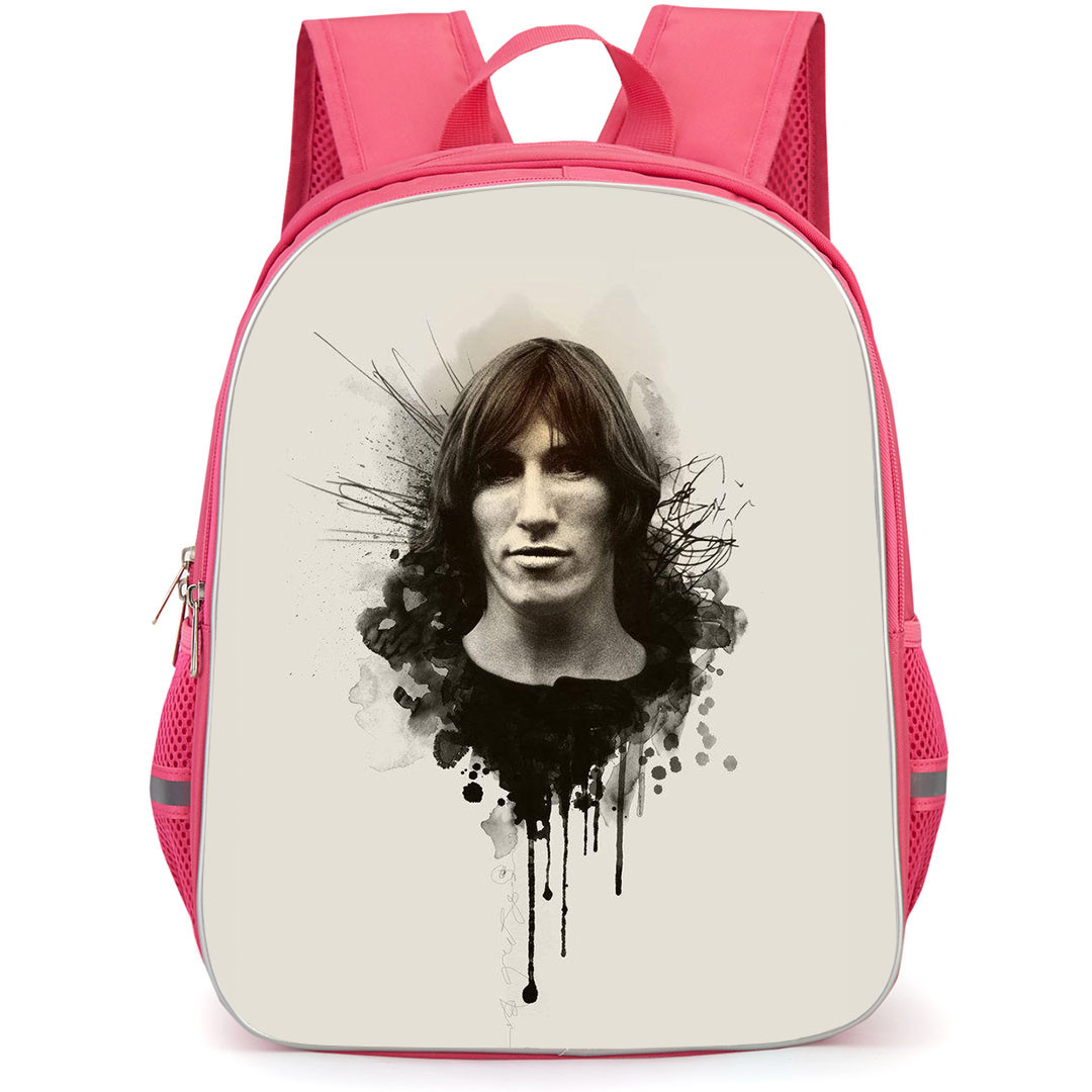 Pink Floyd Roger Waters Backpack StudentPack - Pink Floyd Roger Waters Vintage Paiting Portrait