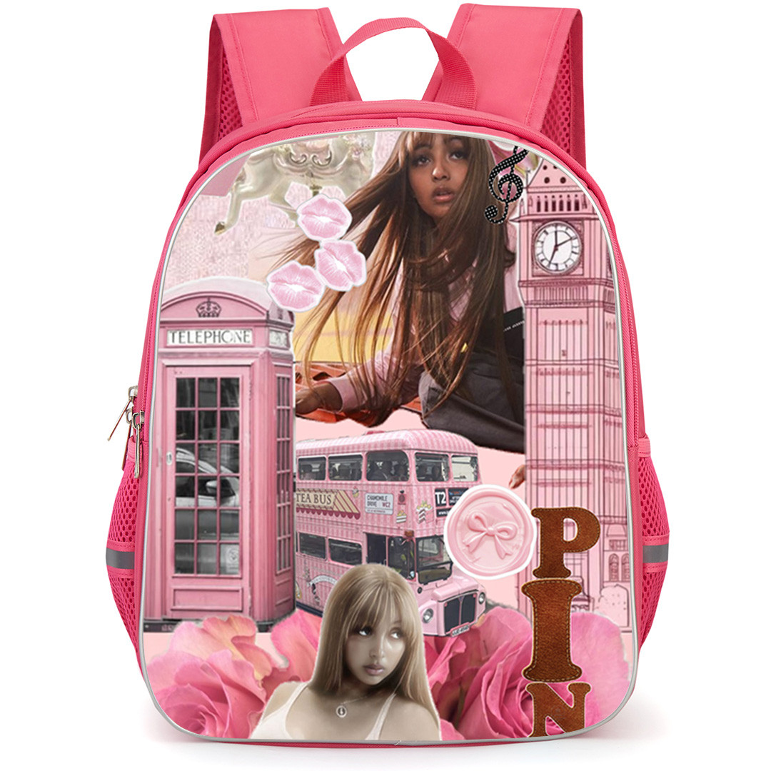 PinkPantheress Backpack School Bag StudentPack - PinkPantheress Pink London Collage Poster