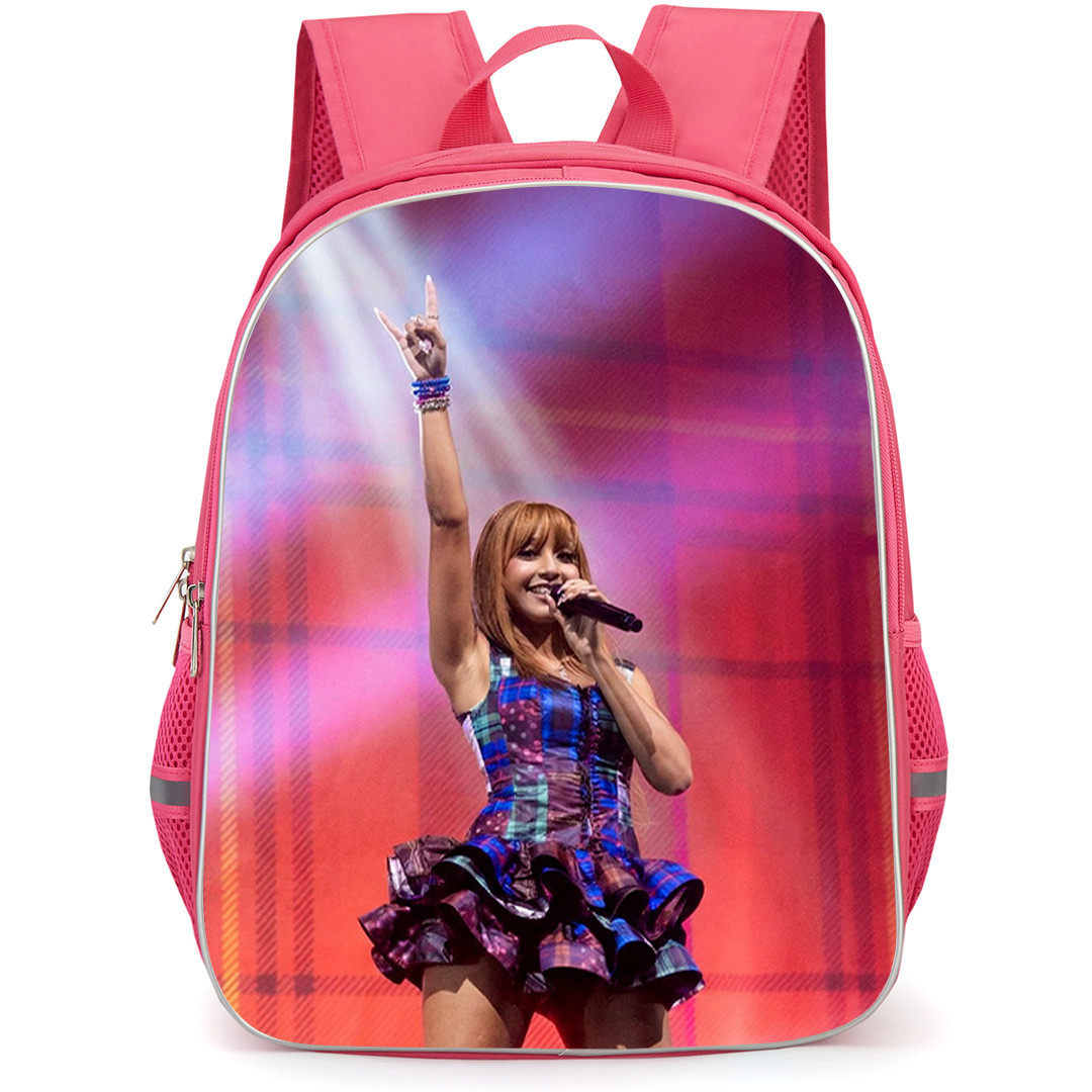 PinkPantheress Backpack School Bag StudentPack - PinkPantheress Raise Up Hand On Stage Poster