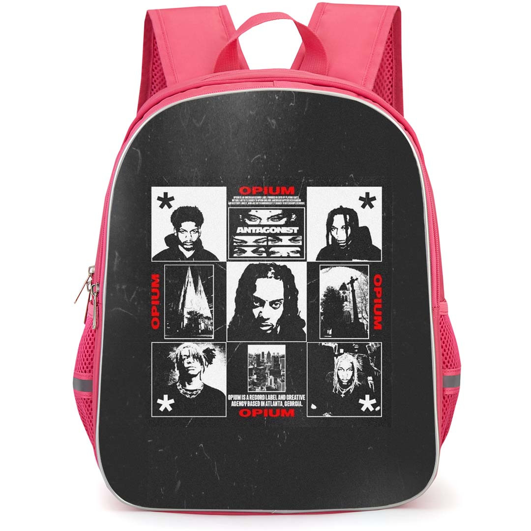 Playboi Carti Backpack StudentPack - Playboi Carti Grayscale Portrait Opium Poster