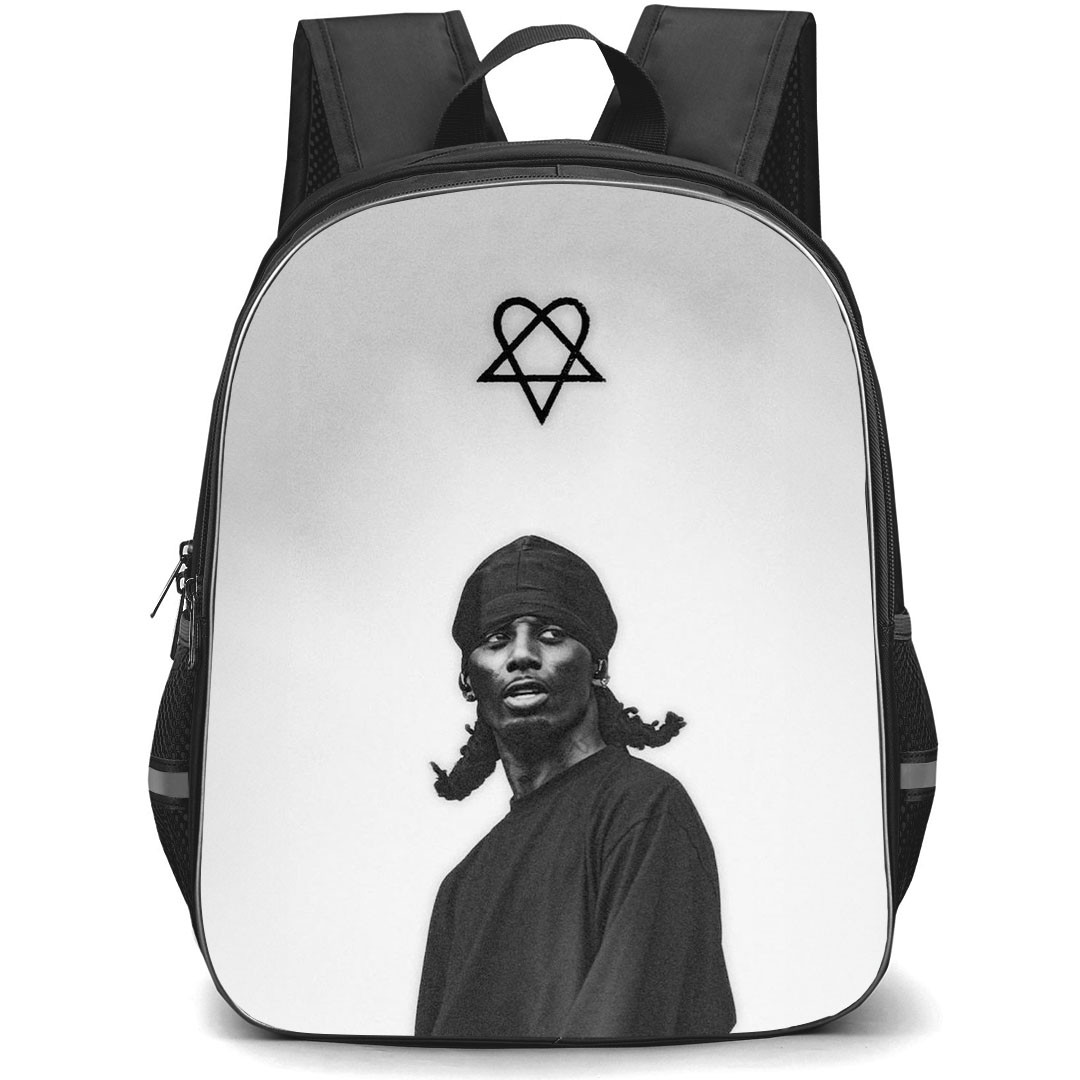 Playboi Carti Backpack StudentPack - Playboi Carti Grayscale Portrait