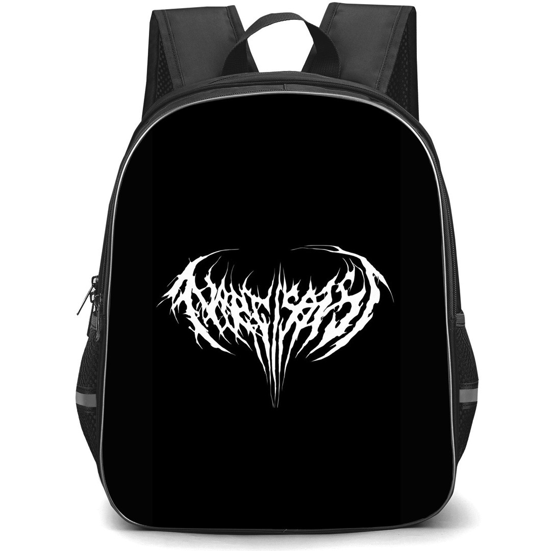 Playboi Carti Backpack StudentPack - Playboi Carti Narcissist Logo On Black Background