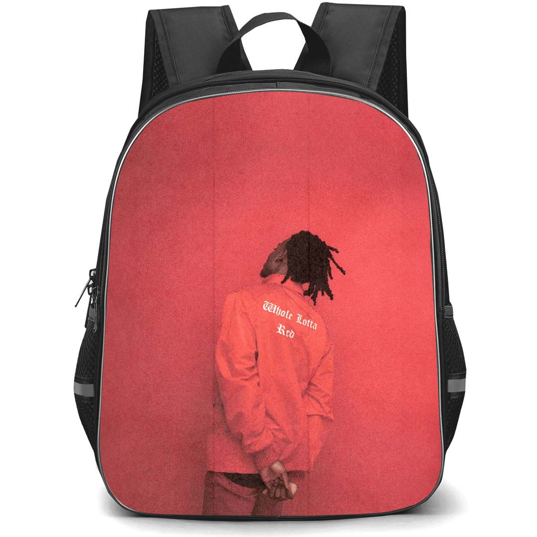Playboi Carti Backpack StudentPack - Playboi Carti Red Rapper Fashion Poster