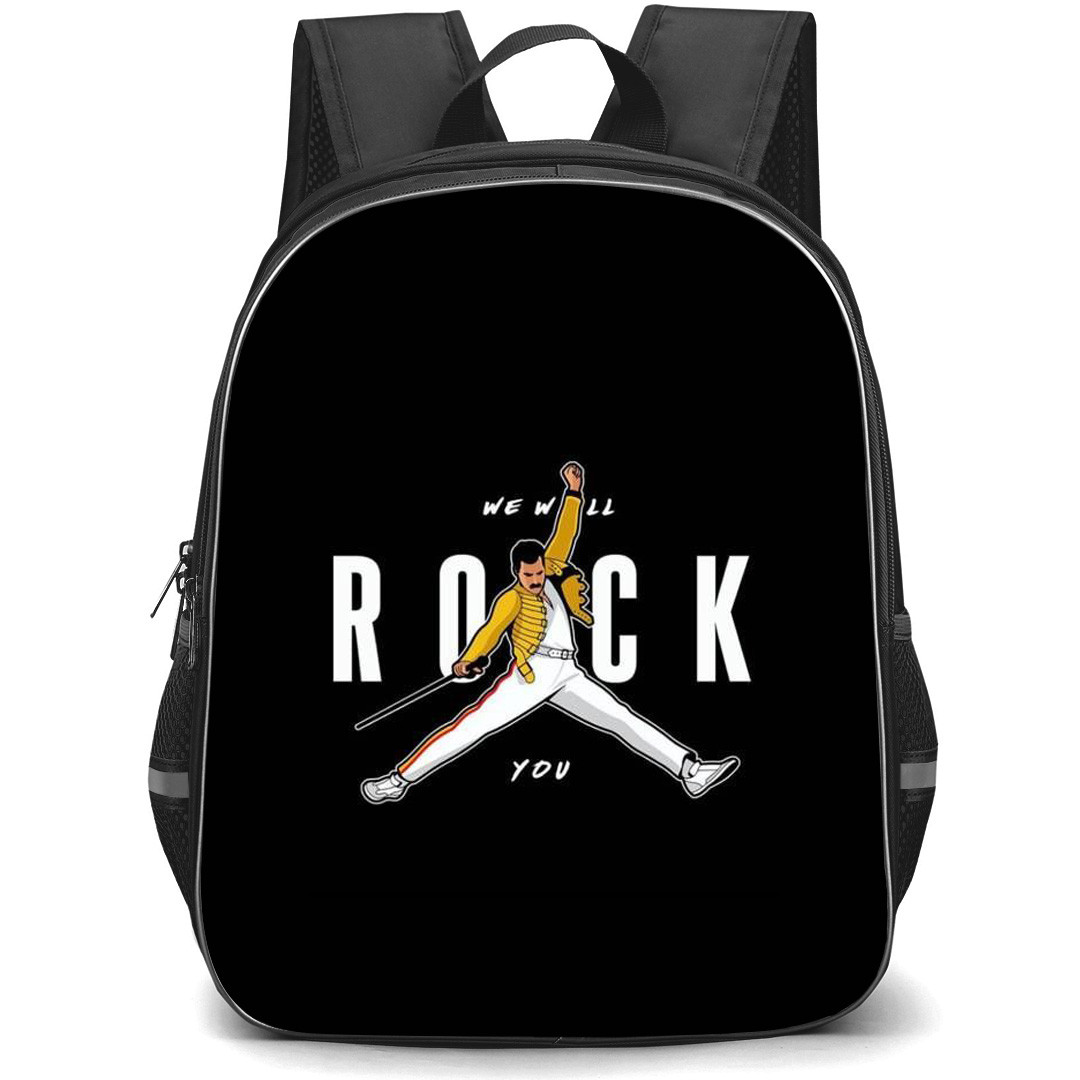 Queen Backpack StudentPack - The Queen We Will Rock You Poster Black Background