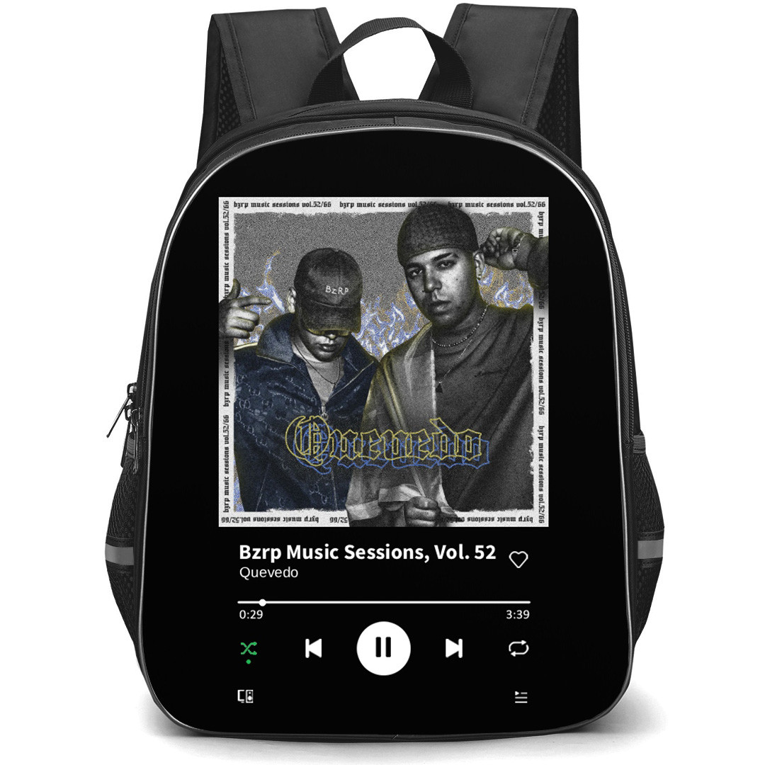 Quevedo Backpack School Bag StudentPack - Quevedo Bzrp Music Sessions, Vol. 52 Cover Art