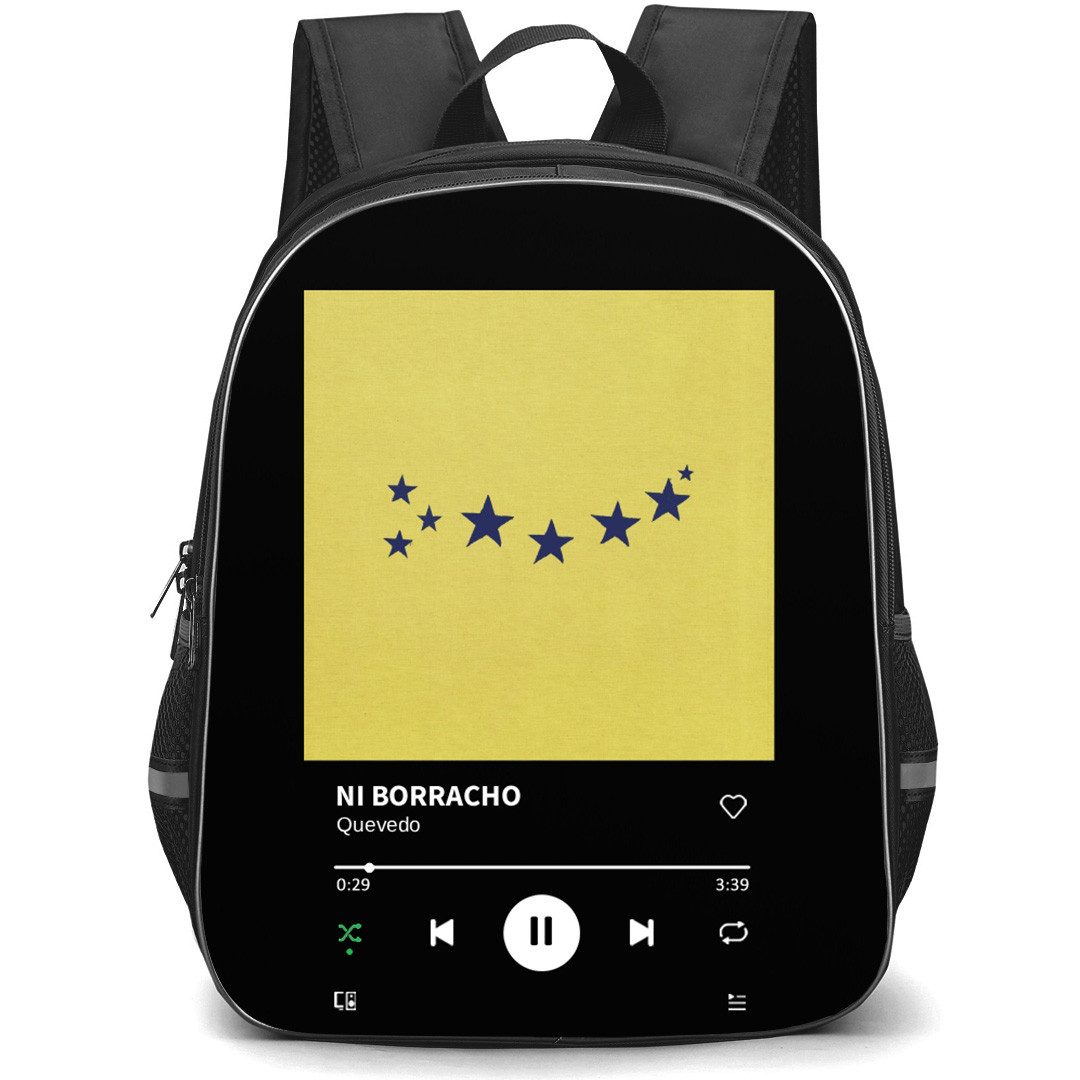 Quevedo Backpack School Bag StudentPack - Quevedo NI BORRACHO Album Cover