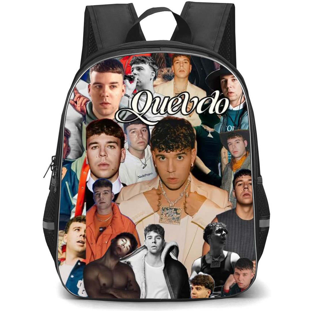 Quevedo Backpack School Bag StudentPack - Quevedo Portrait Collage