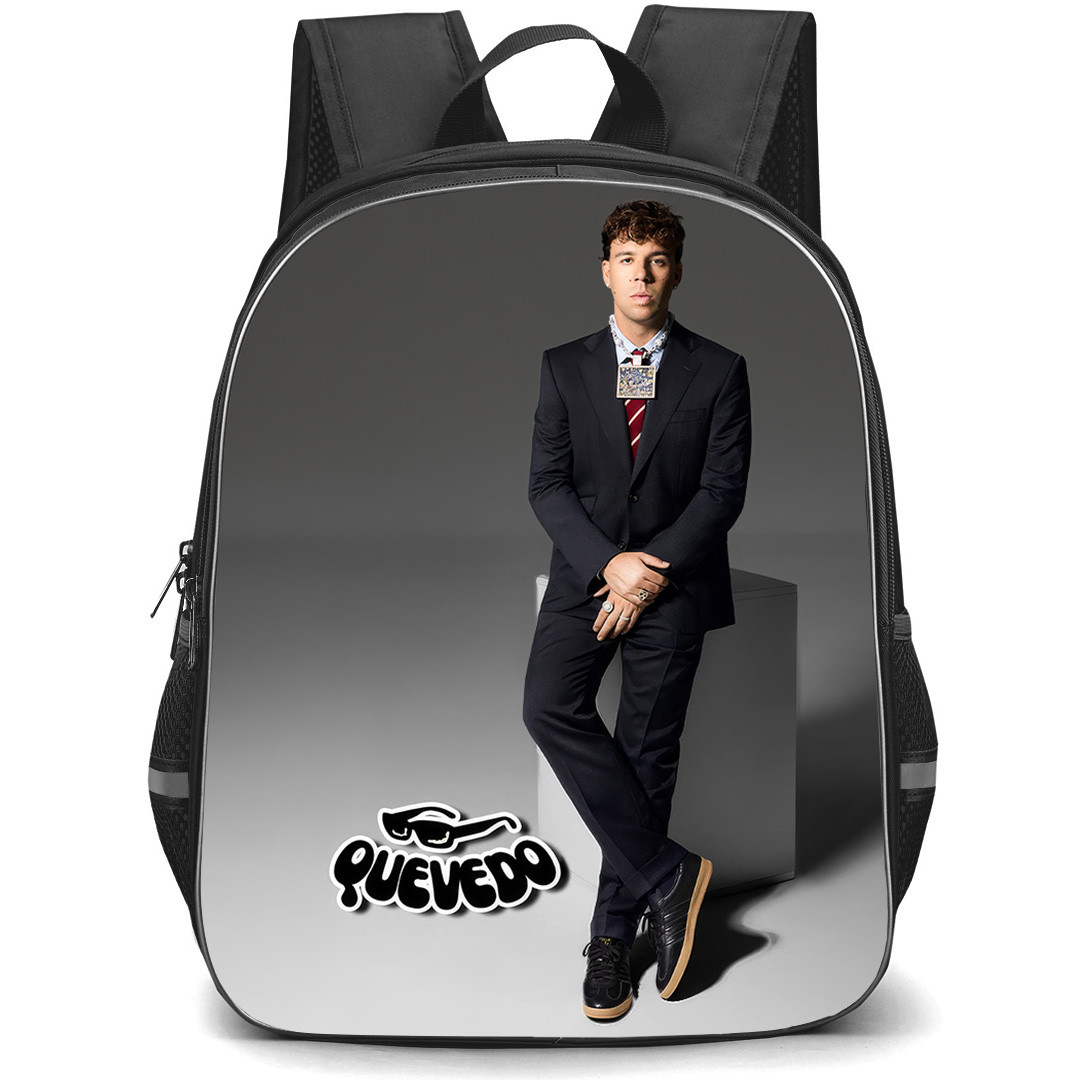 Quevedo Backpack School Bag StudentPack - Quevedo Portrait Grey Background