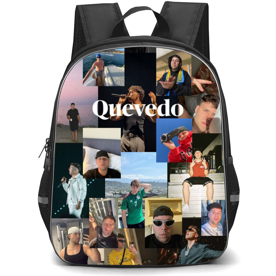 Quevedo Backpack School Bag StudentPack - Quevedo Selfie Collage