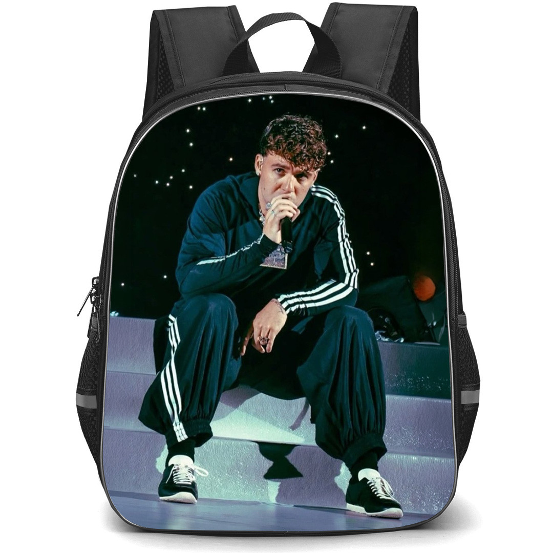 Quevedo Backpack School Bag StudentPack - Quevedo Sitting On Stage Pose