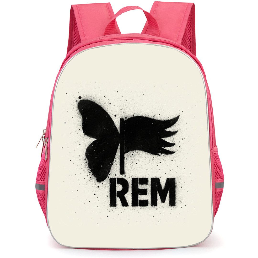 REM Backpack School Bag StudentPack - Spray Paint Band Logo