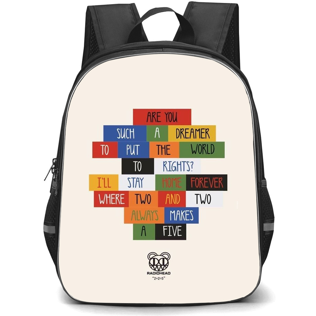 Radiohead Backpack StudentPack - Radiohead Are You Such A Dreamer Lyrics Poster