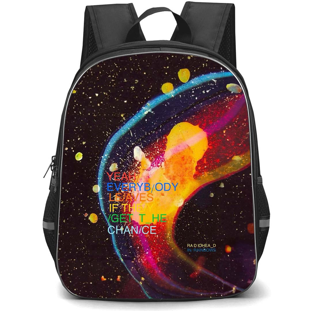 Radiohead Backpack StudentPack - Radiohead Yeah Everybody Leaves Lyrics Poster