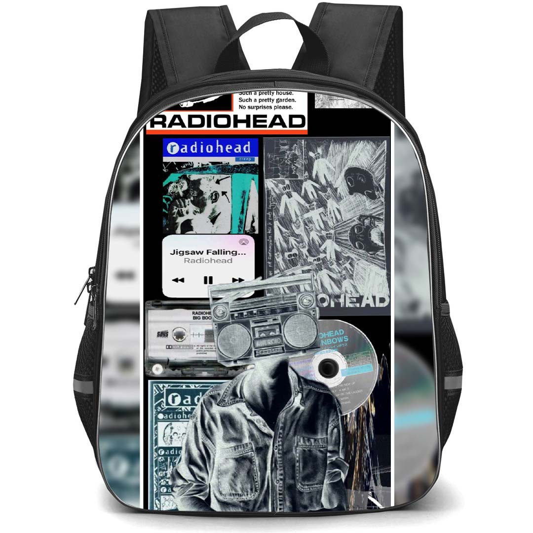 Radiohead Backpack StudentPack - Radiohead Jigsaw Falling Collage