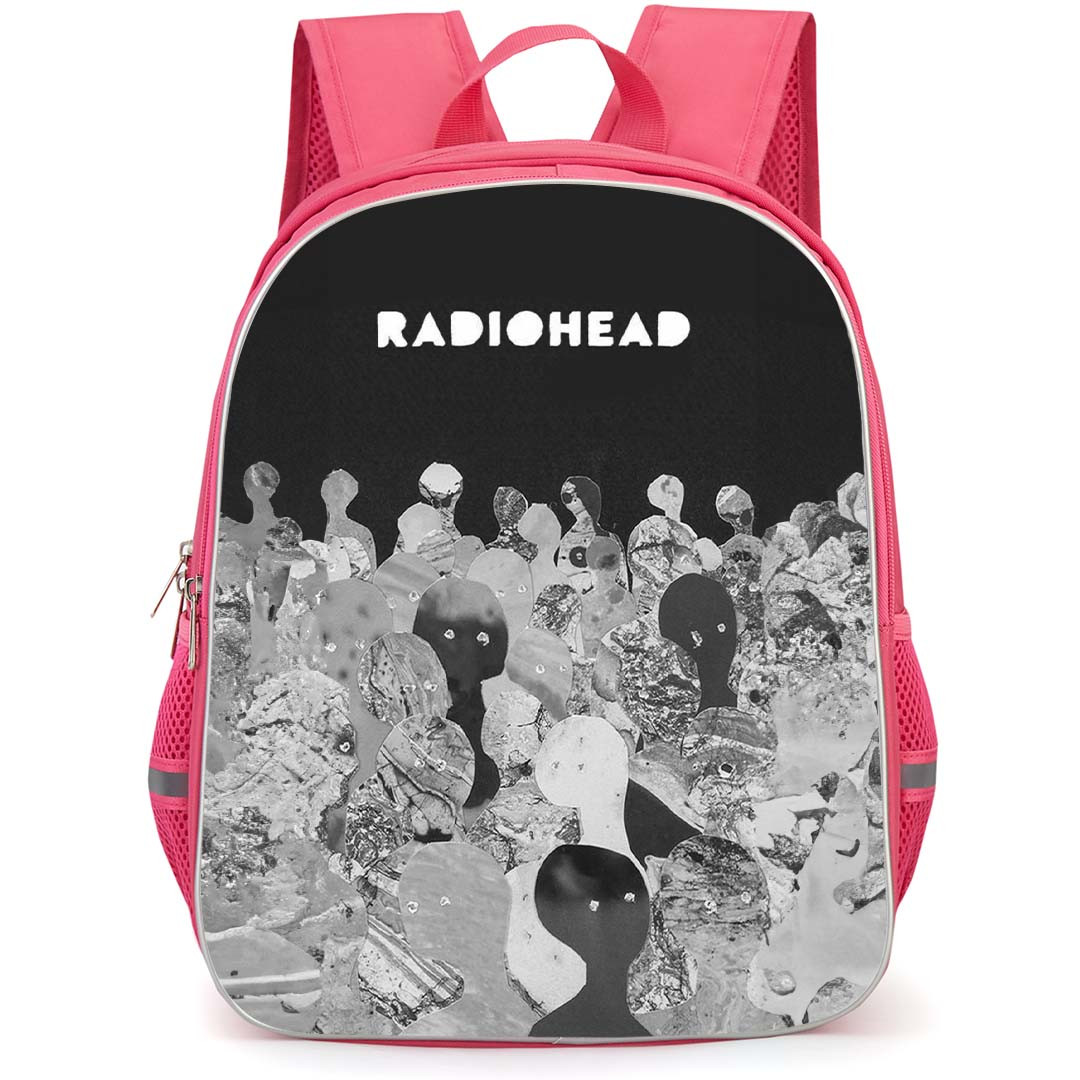 Radiohead Backpack StudentPack - Radiohead Moon Shaped Pool Grayscale Poster