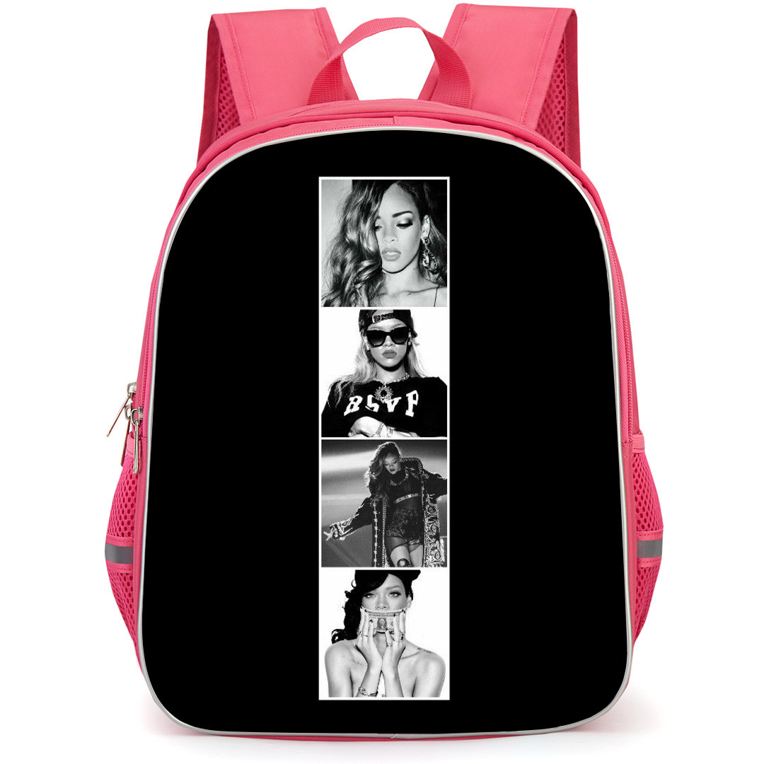 Rihanna Backpack StudentPack - Rihanna Grayscale Polaroid Poster