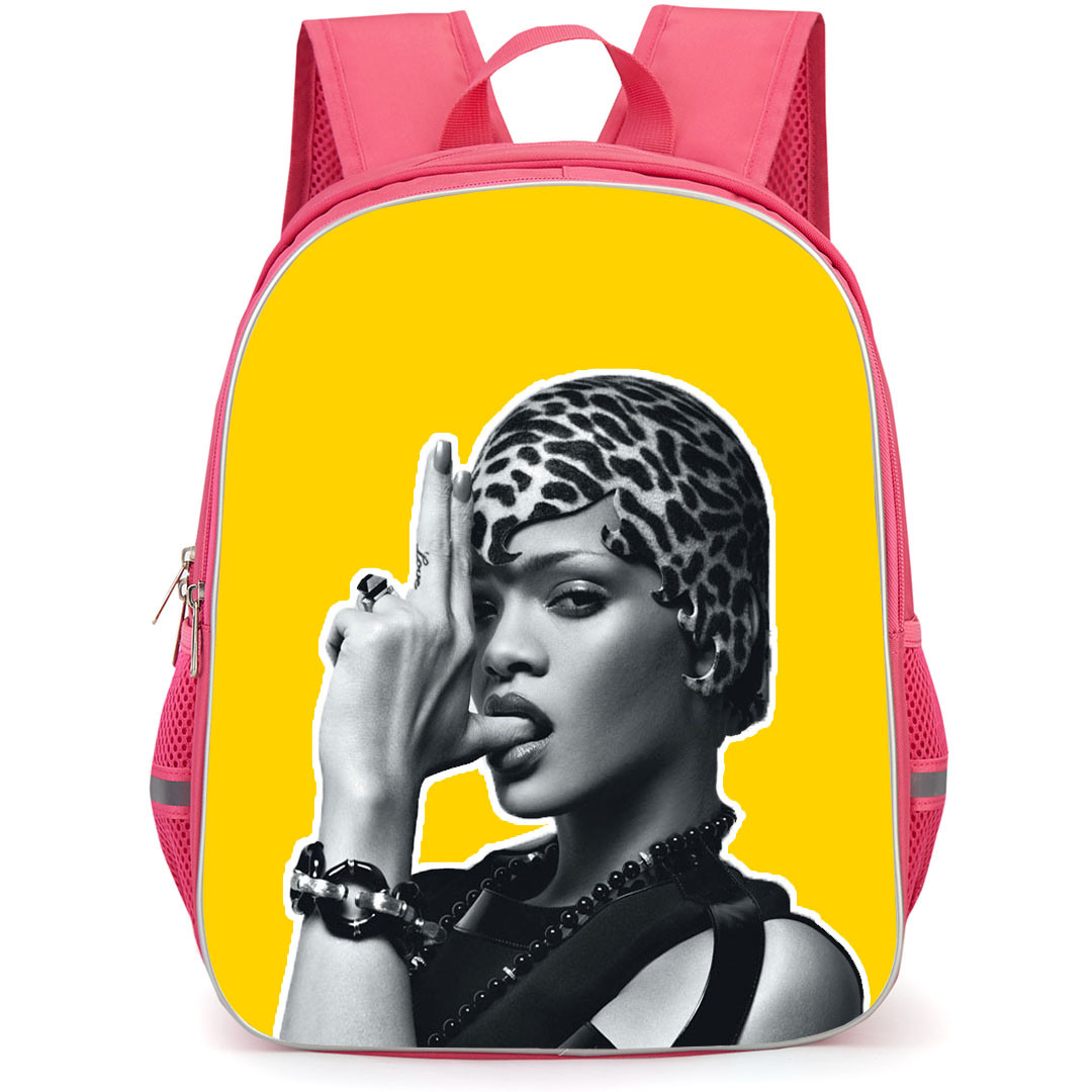 Rihanna Backpack StudentPack - Rihanna Grayscale Side Portrait By Craig McDean