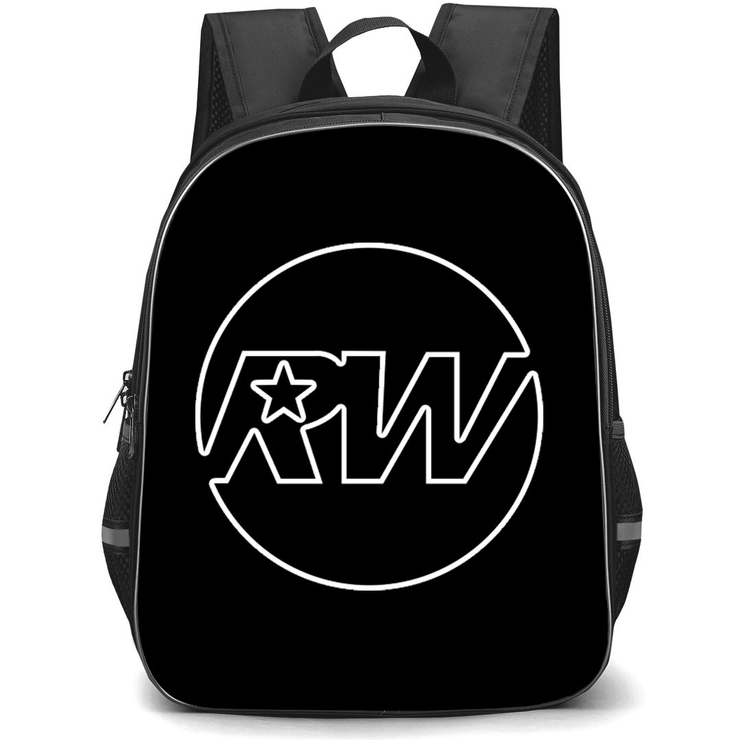 Robbie Williams Backpack School Bag StudentPack - Robbie Williams Black Logo