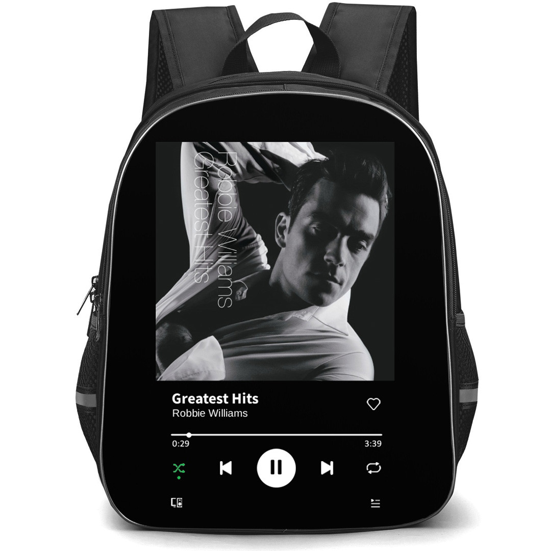 Robbie Williams Backpack School Bag StudentPack - Robbie Williams Greatest Hits Album Cover