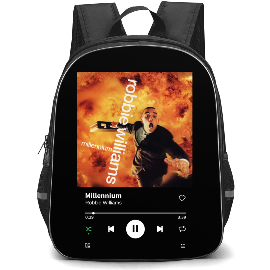 Robbie Williams Backpack School Bag StudentPack - Robbie Williams Millennium Album Cover