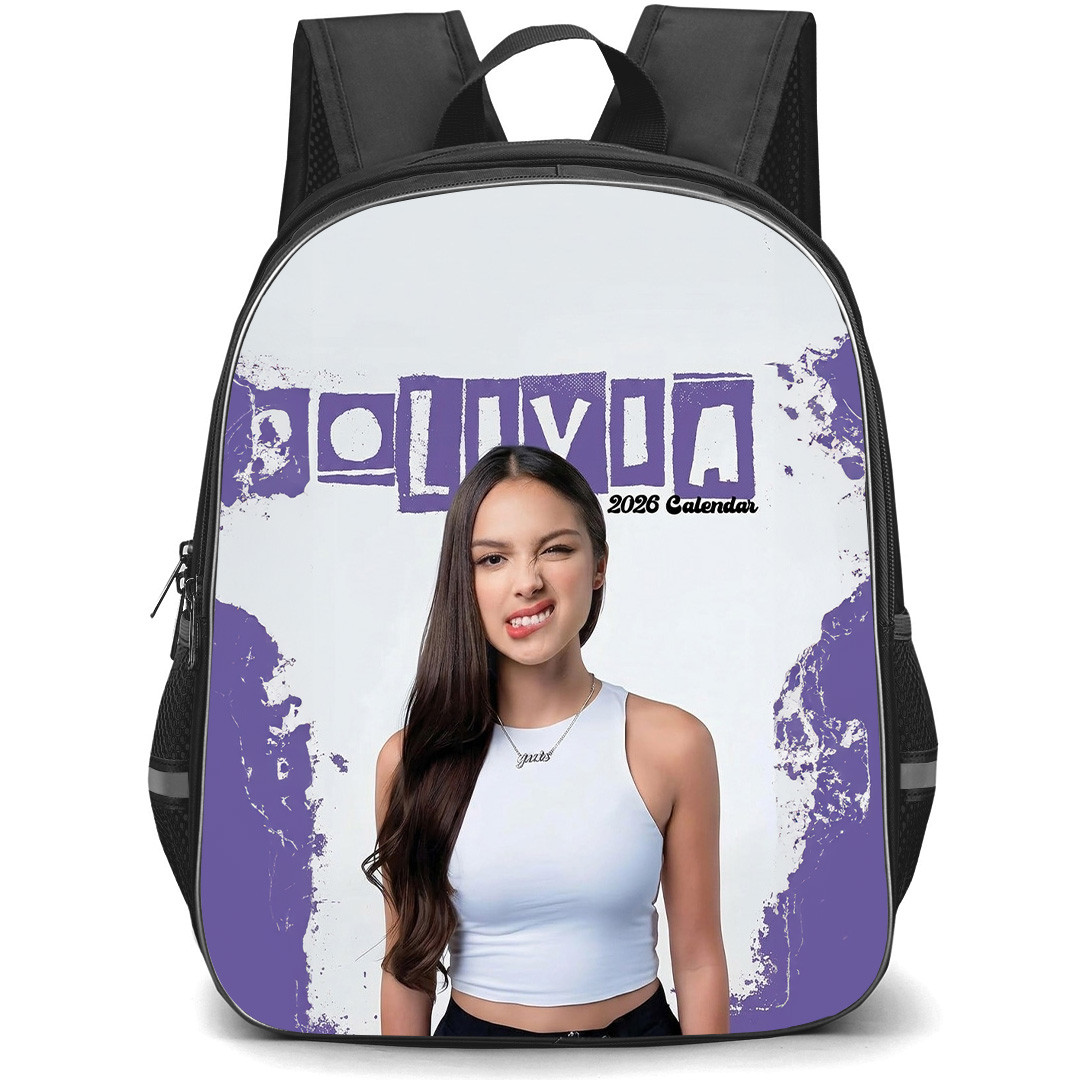 Olivia Rodrigo Backpack School Bag StudentPack - Olivia Rodrigo 2026 Calendar Bite Lip Portrait Poster