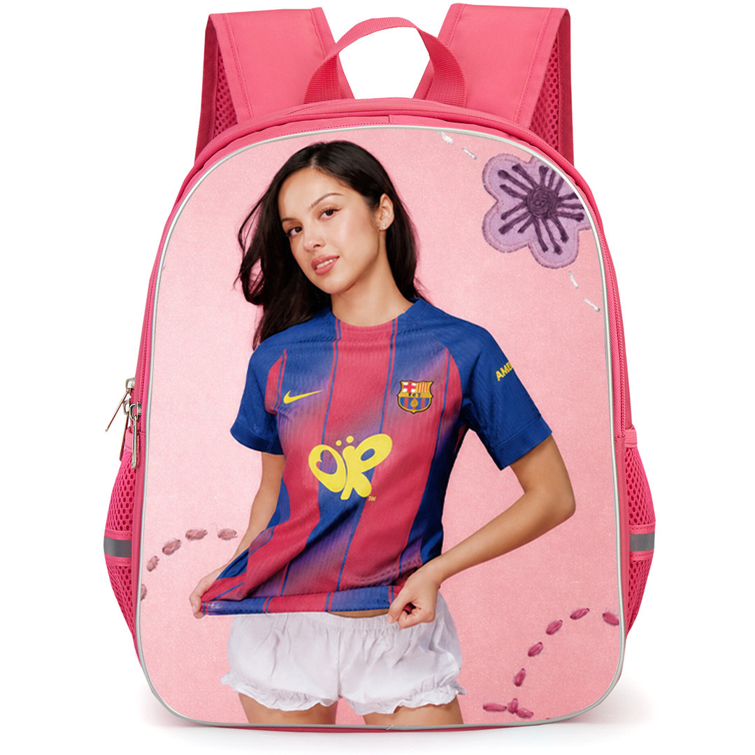Olivia Rodrigo Backpack School Bag StudentPack - Olivia Rodrigo In Barcelona Jersey Poster