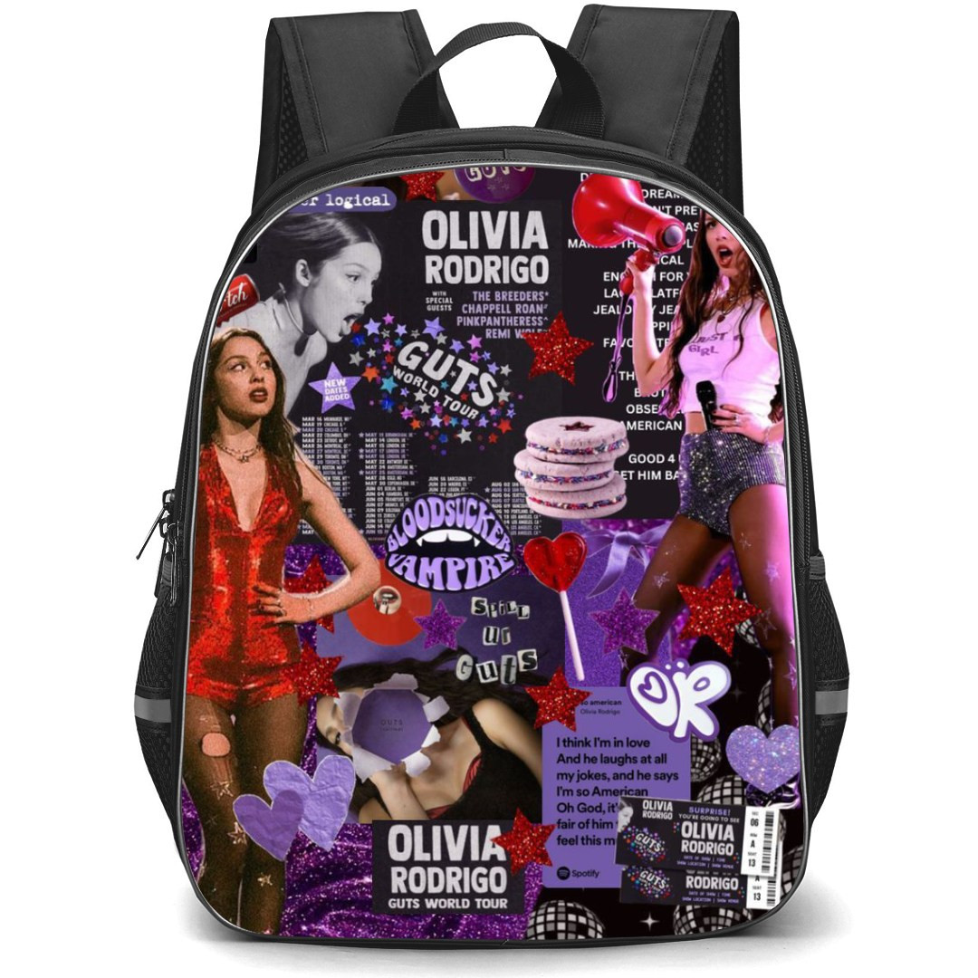 Olivia Rodrigo Backpack StudentPack - Olivia Rodrigo Collage Purple Poster