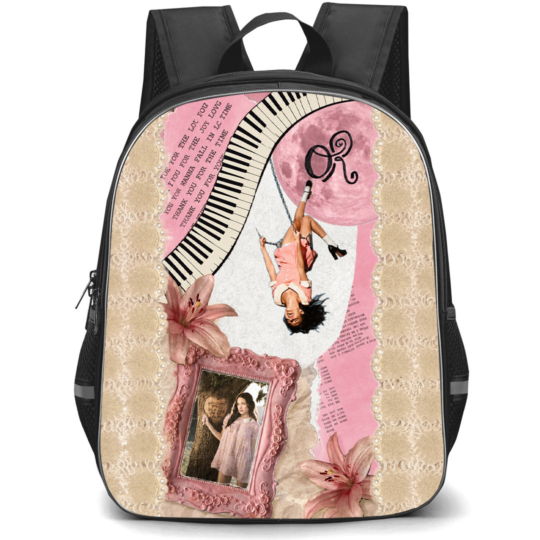 Olivia Rodrigo Backpack School Bag StudentPack - Olivia Rodrigo Drop Dead Album Piano Collage Poster