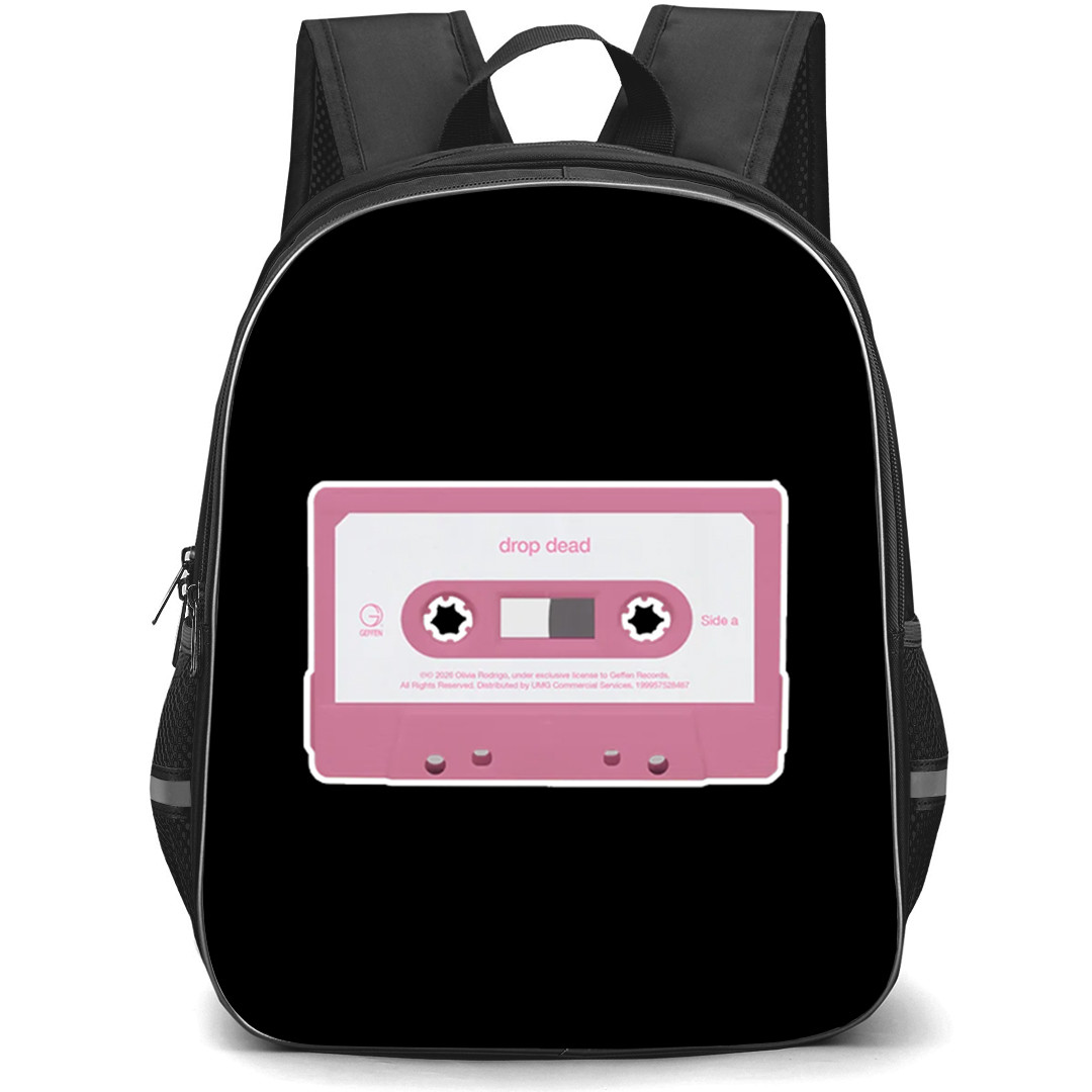 Olivia Rodrigo Backpack School Bag StudentPack - Olivia Rodrigo Drop Dead Cassette Tape Sticker
