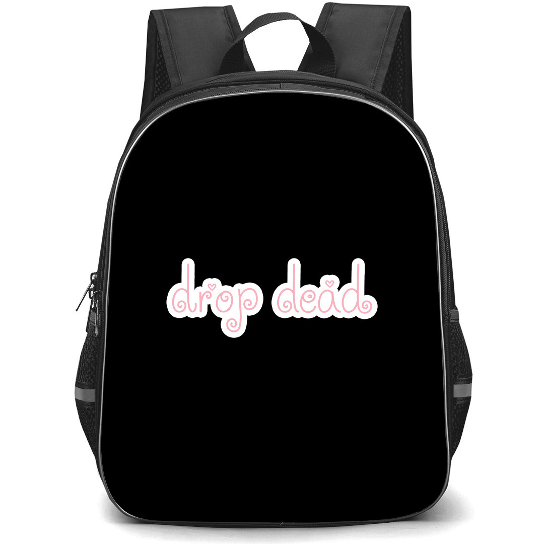 Olivia Rodrigo Backpack School Bag StudentPack - Olivia Rodrigo Drop Dead Logo Sticker