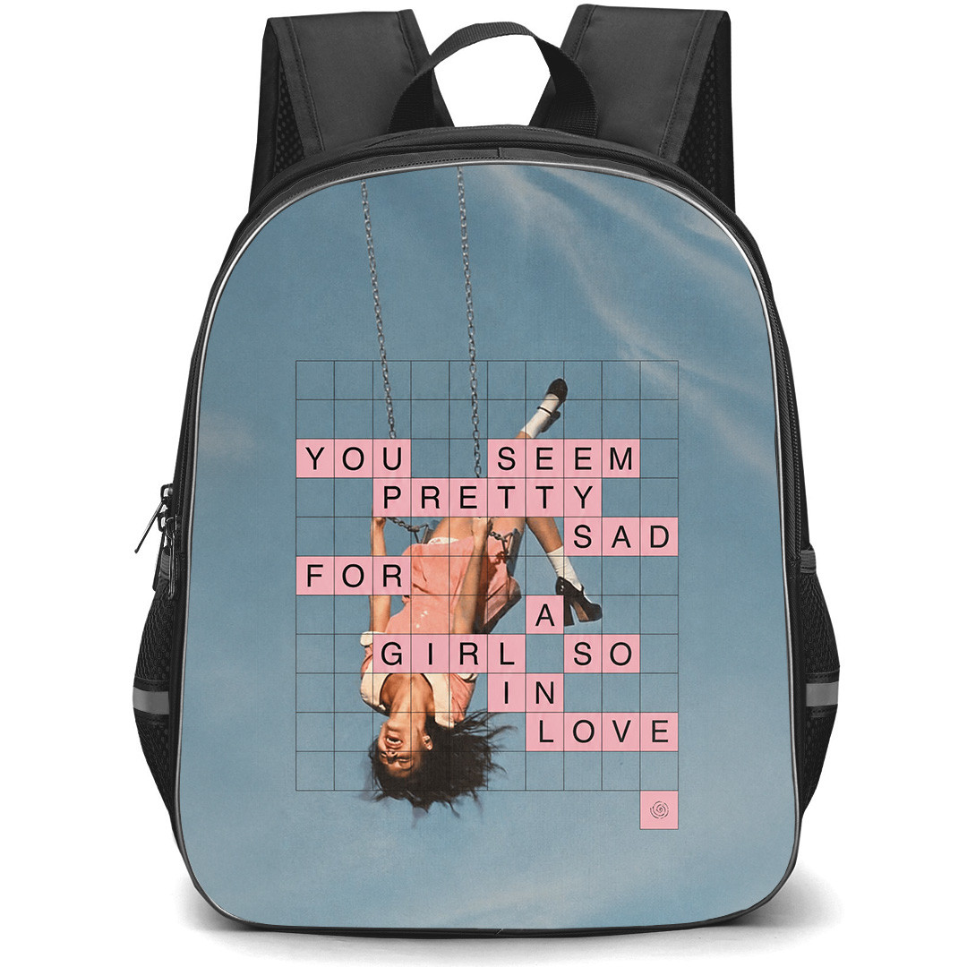 Olivia Rodrigo Backpack School Bag StudentPack - Olivia Rodrigo Drop Dead Scrabble Collage Poster