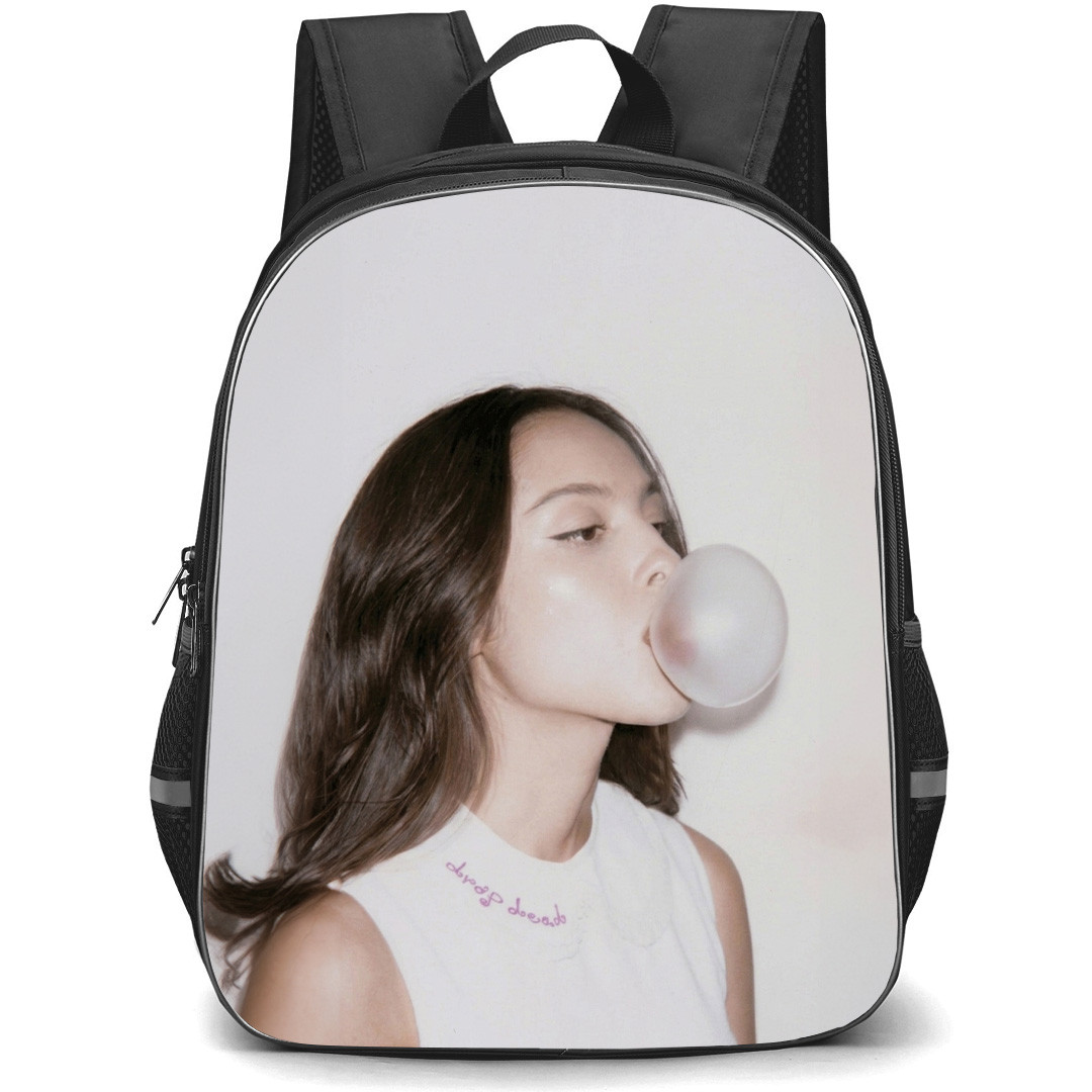 Olivia Rodrigo Backpack School Bag StudentPack - Olivia Rodrigo Drop Dead Song Promotional Poster