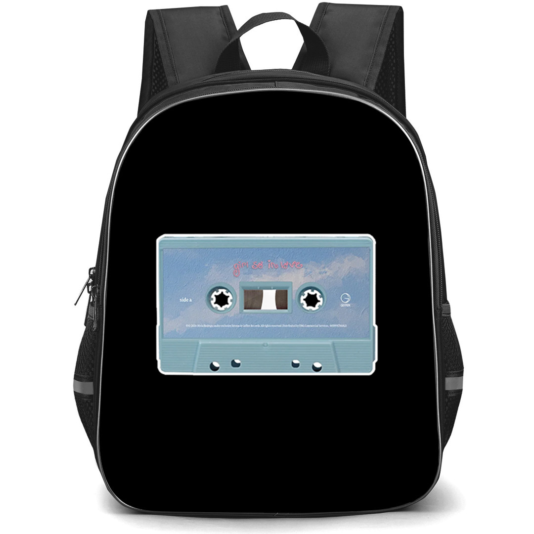 Olivia Rodrigo Backpack School Bag StudentPack - Olivia Rodrigo Girl So In Love Blue Cassette Tape Sticker